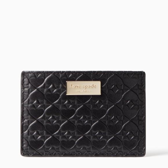 Kate Spade Penn Place Embossed Graham Card Holder - Picture 2 of 5